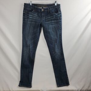 29 GAP Premium Skinny whisker wash 5 pocket DARK WASH JEANS 8 R